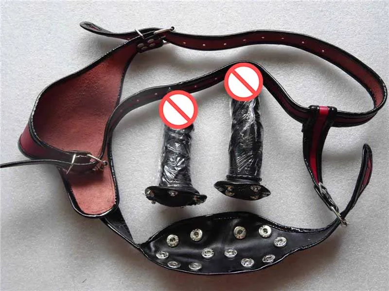 Ceinture de chasteté féminine à Double Dongs pour femmes, avec pénis amovible, Plug Anal, masseur vaginal, sangles en cuir, pantalon, jouet sexuel