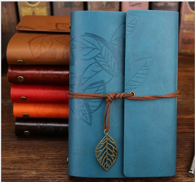 Vintage Classic notepads Journal split PU leather Cover Business office Notebook Diary travel loose-leaf Notes Book Kid student blank book