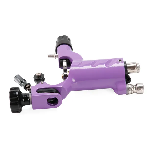 Sales! Dragonfly Rotary Tattoo Machine Gun Purple Color For Tattoo Needle Ink Cups Tips Grips Kit