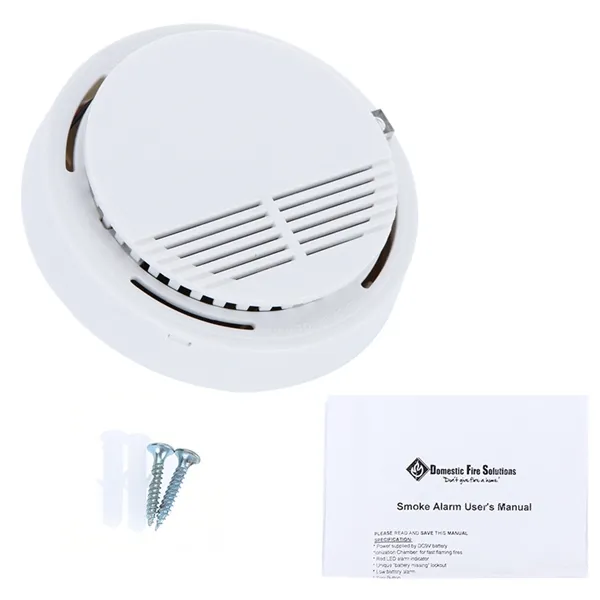 Wireless Smoke Detector System with 9V Battery Operated High Sensitivity Stable Fire Alarm Sensor Suitable for Detecting Home Secu9662149