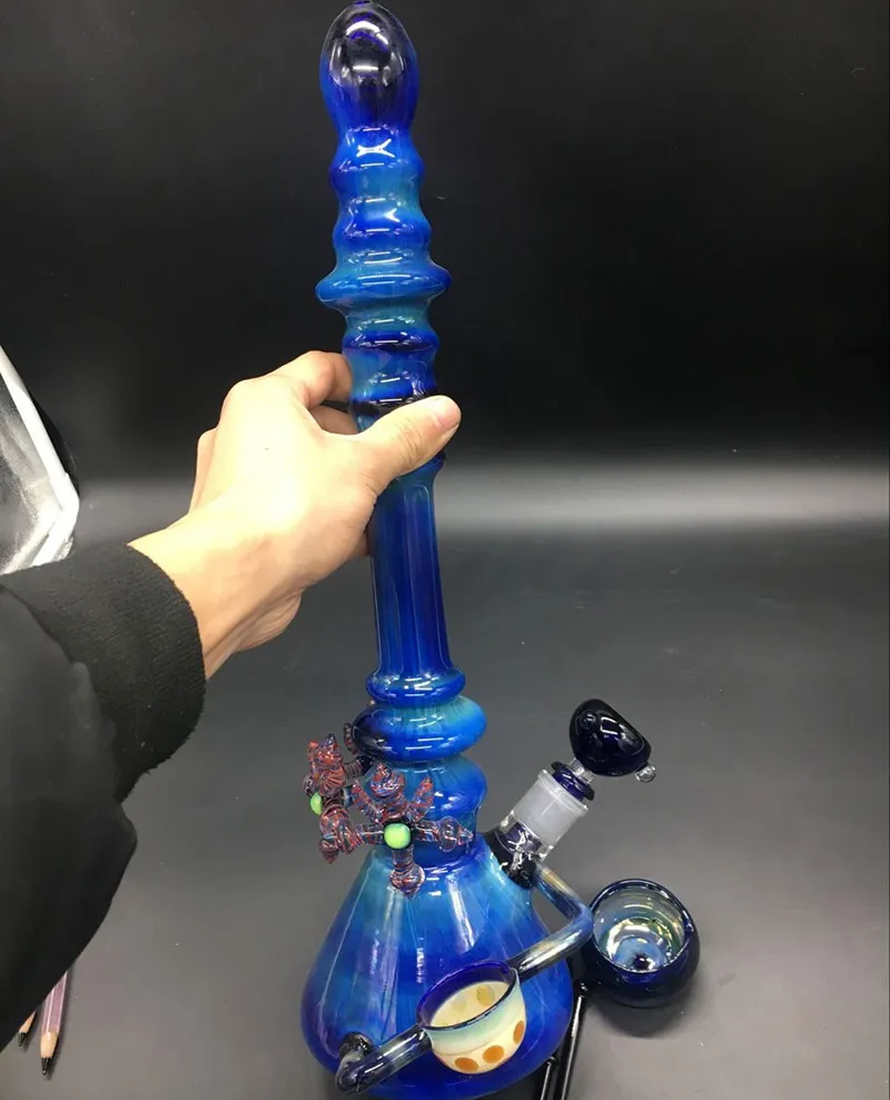 2018 Heady Glass Bong Water Pipes Oil Rig Beautiful Colorful Hand Made
