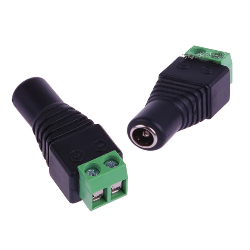 2.1 x 5.5mm DC Power Vrouwelijke Plug Jack Adapter Connector Plug voor CCTV LED Strip Light Hot NIEUW