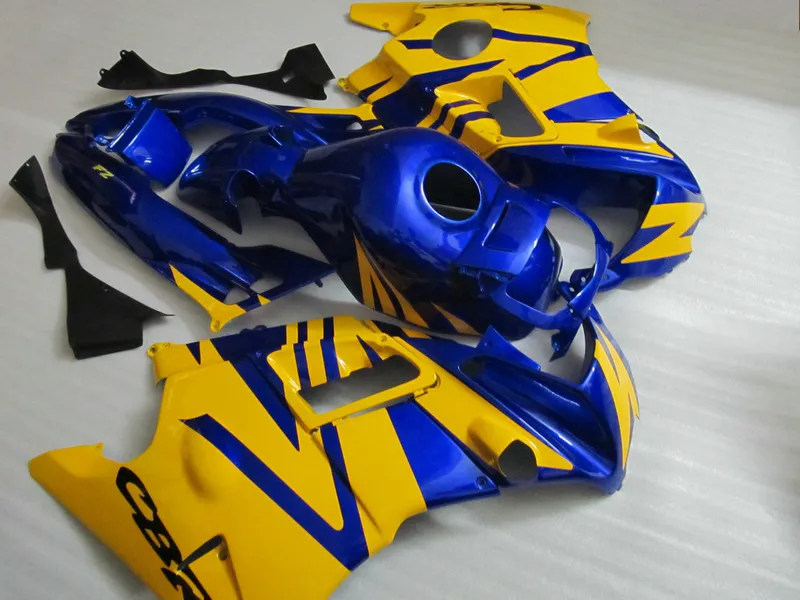kit de venda carenagem topo para Honda CBR60O F2 91 92 93 94 carenagens azuis amarelas F2 definido CBR600 1991-1994 OY28