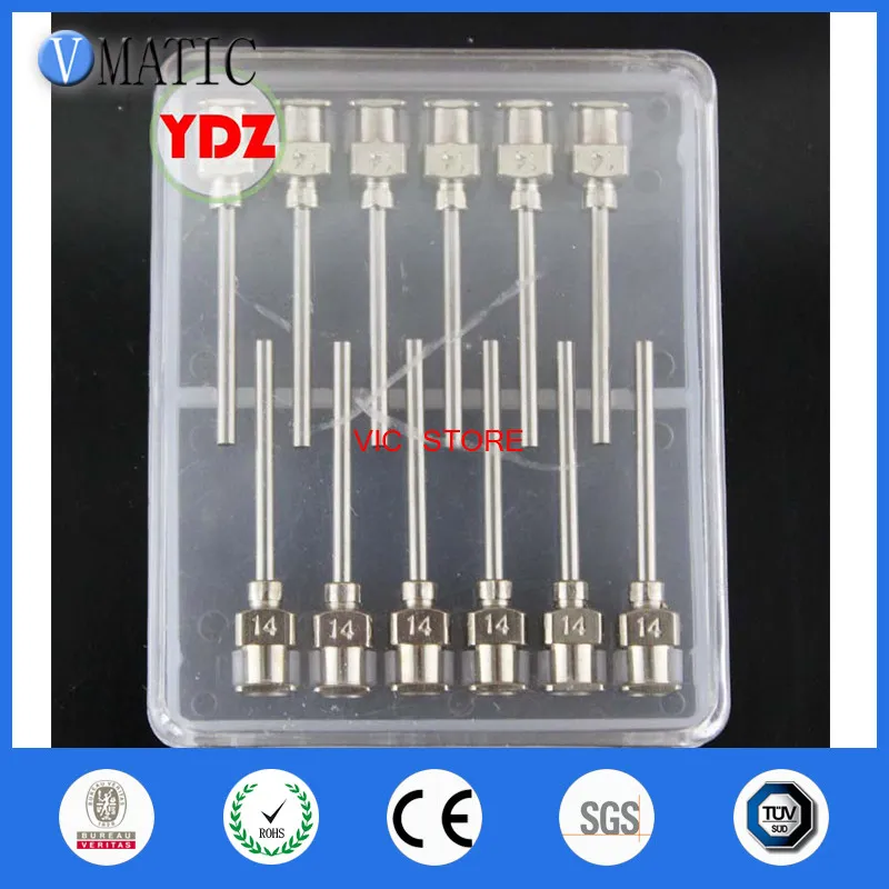 Composant électronique Vmatic de 1 pouce Longueur de la pointe 14G Blunt Station en acier inoxydable Distribution Seringue