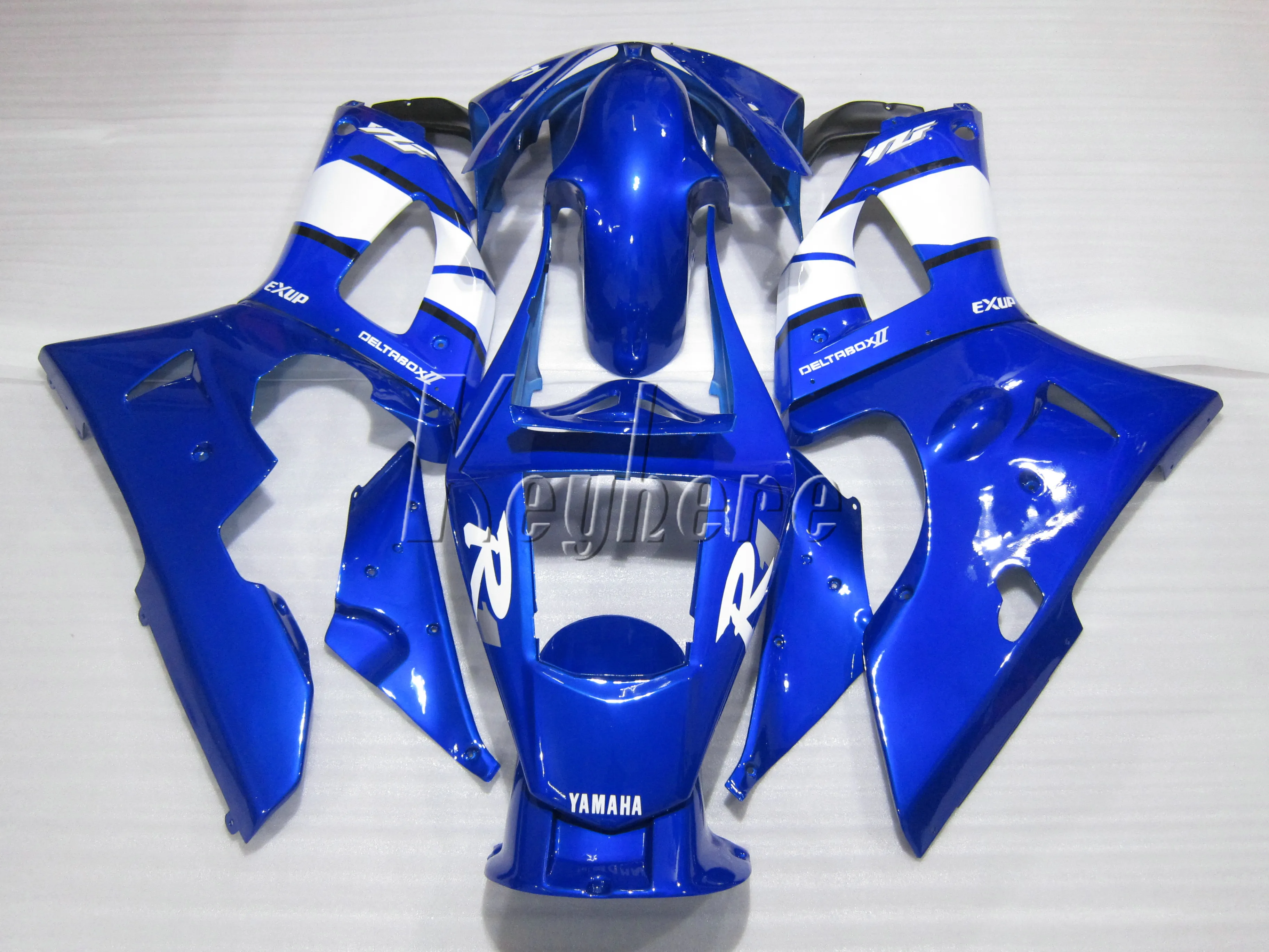 Bodywork Plastmakare för Yamaha YZFR1 2000 2001 Blue Fairings Set YZF R1 00 01 IT11
