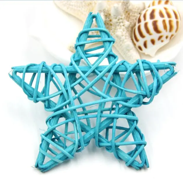 6cm Lovely Rattan Star Sepak Takraw Christmas / BirthdayHome Bröllopsfestdekorationer DIY Ornaments Rattan Ball Barnleksaker G912