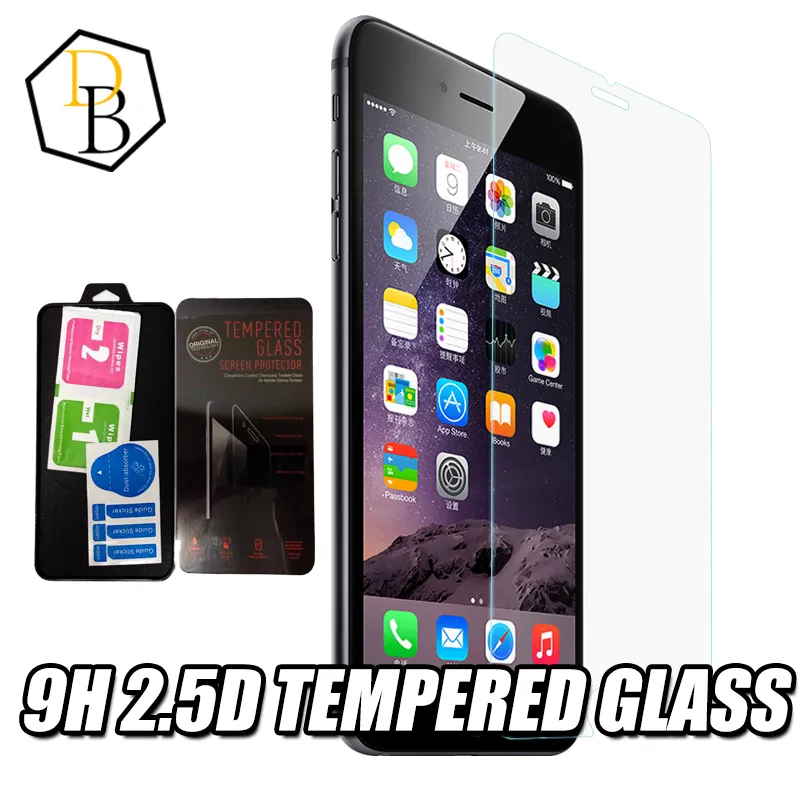 For iPhone 12 Mini 11 Pro Xs Max Xr Tempered Glass High Quality Screen Protector Clear View Temper Glass 9H 2.5D Anti-Cratch