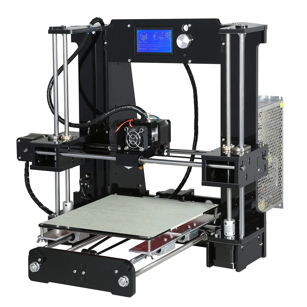 Freeshipping 10mフィラメント16Gb SDカードツールアルミホットベッドの3Dプリンターキットの再プログラムPRUSA I3 DIYサイズ220 * 220 * 250mm 3Dプリンターキット