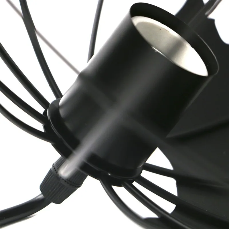E27 Modern Globe Pendant Lights Black White Färg Hängsmycke Lampor för Bar Restaurang Hollow Ball Takarmaturer