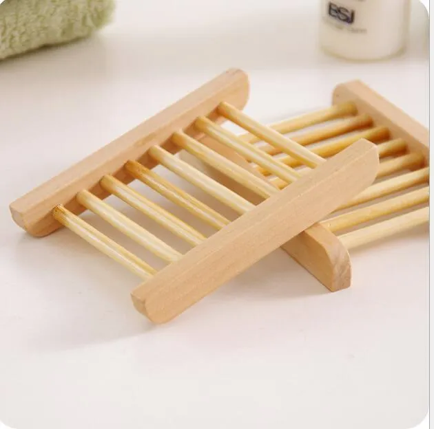 Jabonera de baño a la moda, caja de plato de madera hecha a mano, jaboneras de madera como soporte, accesorios para el hogar