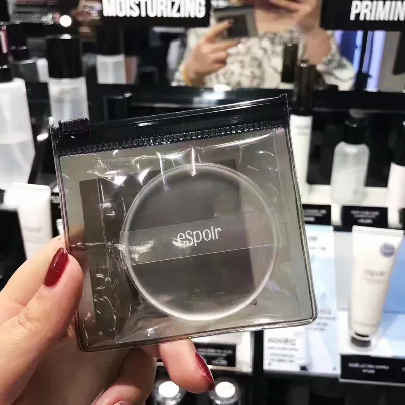 Najwyższej jakości !! Espoir Clear Powder Puff Transparent Silikonowa Gąbka Blender Face Foundation Narzędzia do makijażu z torbą fabryką Cena