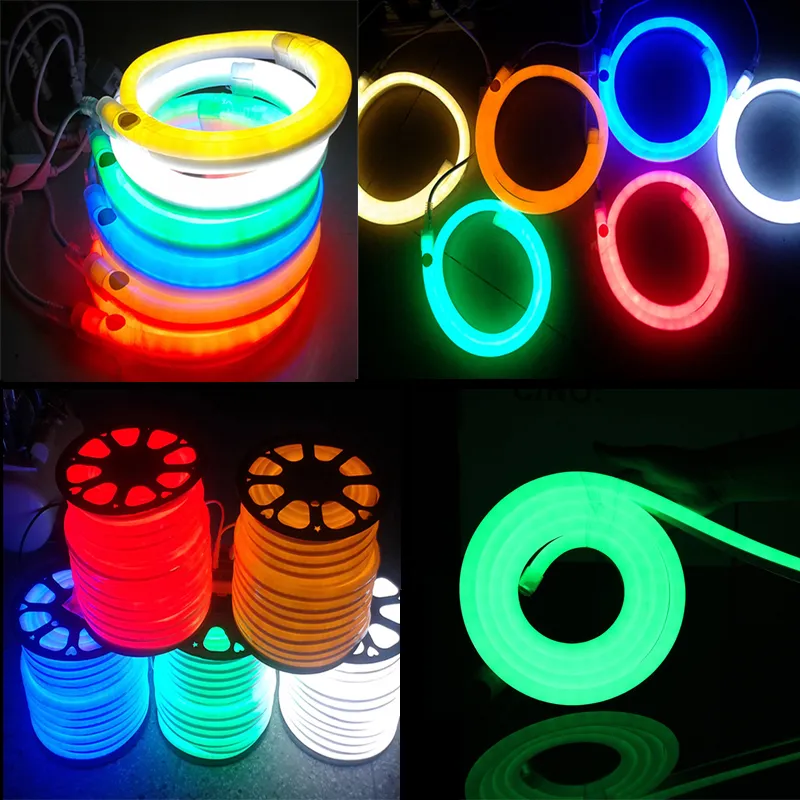 New Arrival LED Neon Sign Flex Line Light Pvcflexible Strips Indoor / Outdoor Flex Tube Disco Bar Pub Christmas Party Decoration