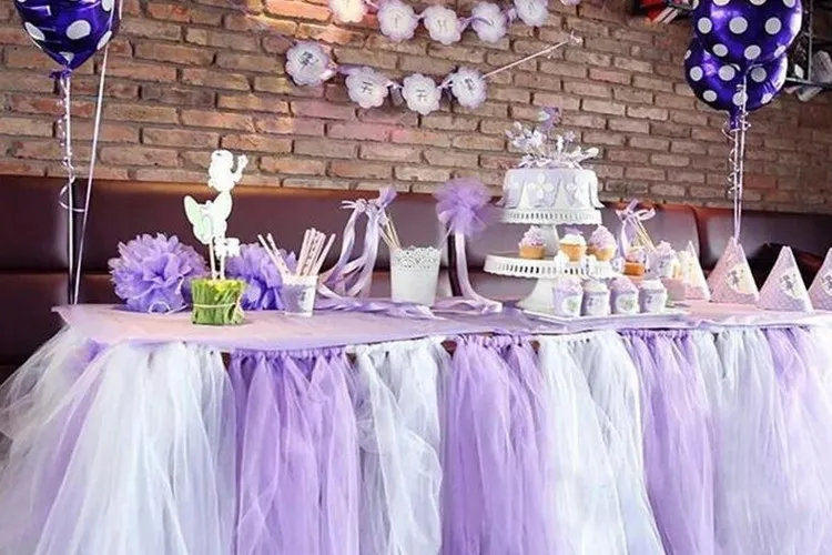 Runner da tavola in organza da 6 pollici x 100 iarde Decorazione Rotolo di filato Tulle Garza trasparente Elemento Decorazione banchetti Casamento Bomboniere