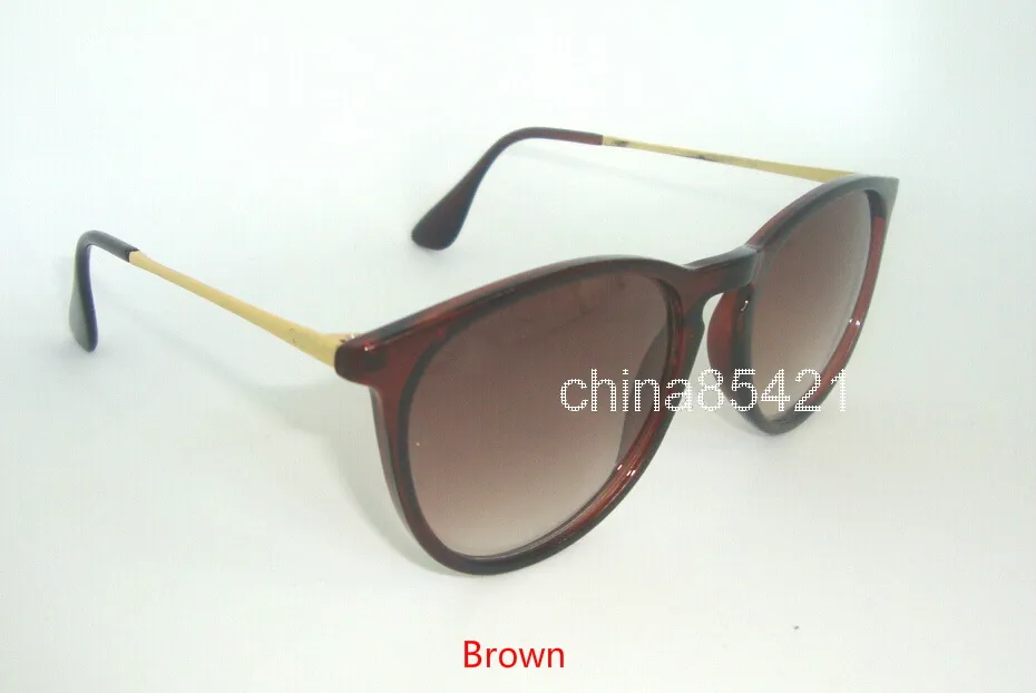 Top qualité mode femmes Erika lunettes de soleil lunettes noir Beige cadre dégradé lentille 52 MM avec étui marron S027911449