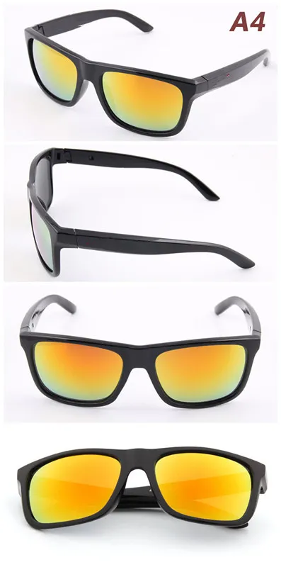 Lunettes de soleil réfléchissantes colorées, lunettes de sports de plein air, lunettes de soleil réfléchissantes 4177, une variété de lunettes de soleil de style en gros