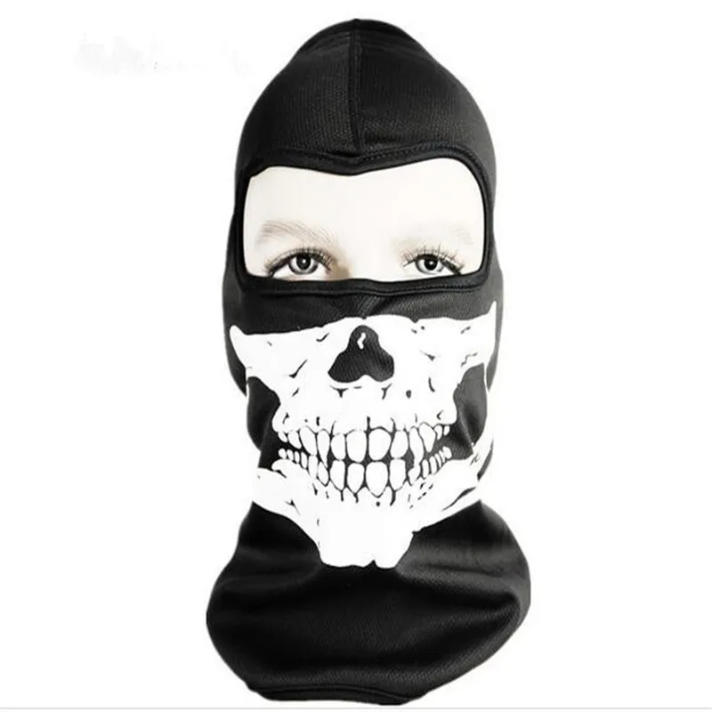 Balaclava Ghost Full Face Skull Mask Motocycle Biking Dust Protector Hood Party Cosplay Ourdoor Sports Free Shipping