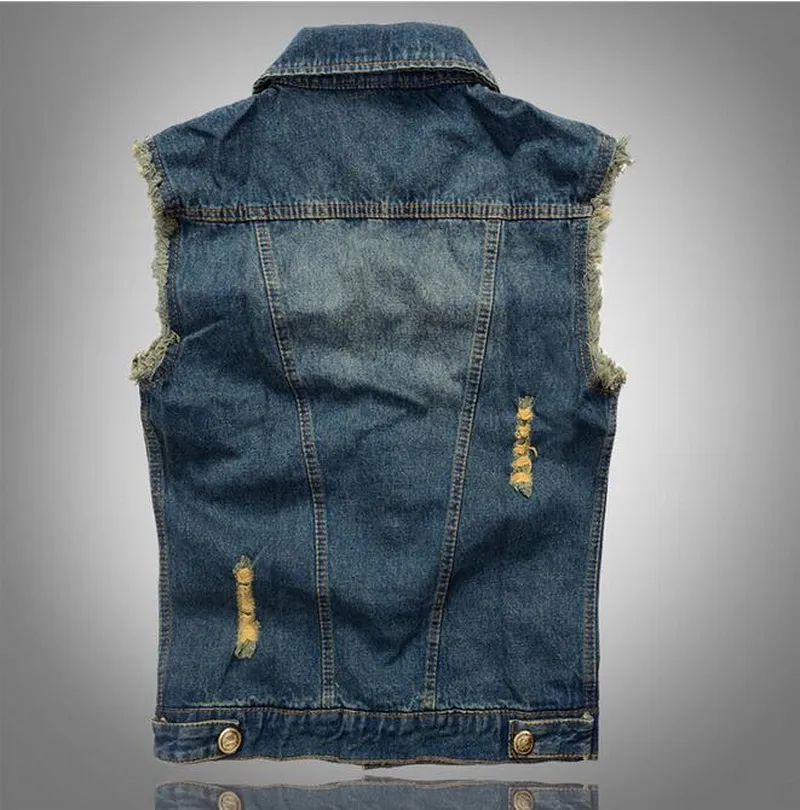 Mens denim waistcoats for sale sale