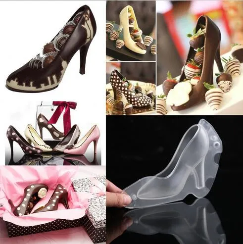 Backen DIY 3D Fondant High Heel Schuh Schokoladenform Nette Stereo Lady Schuhe c Zuckerpaste Form Für Kuchen Dekoration
