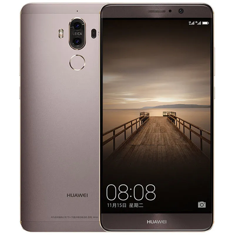 Original Huawei Mate 9 4G LTE Mobile Phone Kirin 960 Octa Core 4GB RAM 32GB/64GB ROM 5.9 inch HD Android 7.0 Fingerprint ID NFC 20.0MP Phone