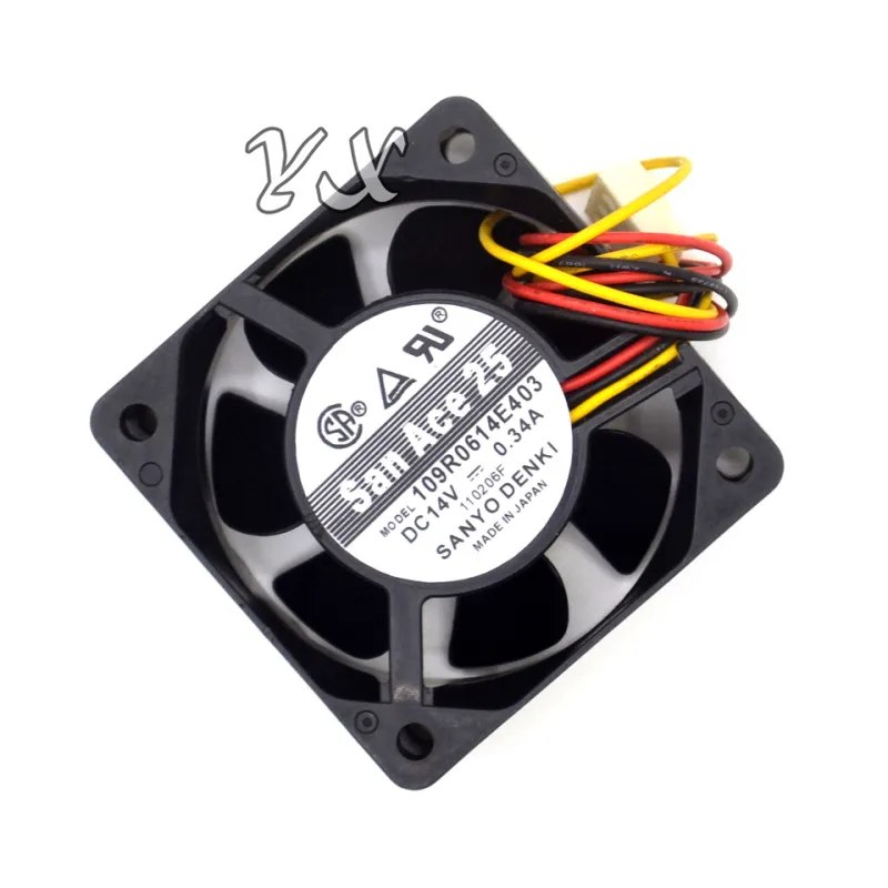 original New and Original 109R0614E403 6025 6CM 14V 0.34A double ball bearing fan for 60*60*25mm