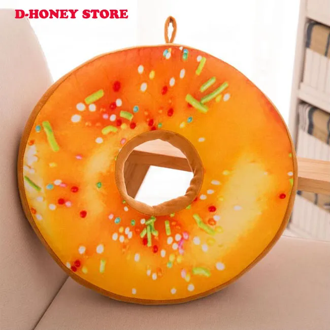 40 cm ny stil donutformad ring plysch mjuk nyhet stil kudde kudde donut kudde rolig för barn gåva9683708