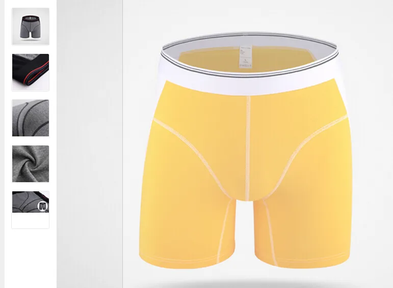 NIEUW Heren ondergoed boxers merk onderbroeken boxers mannelijke katoenen lange been shapewear voor heren199W