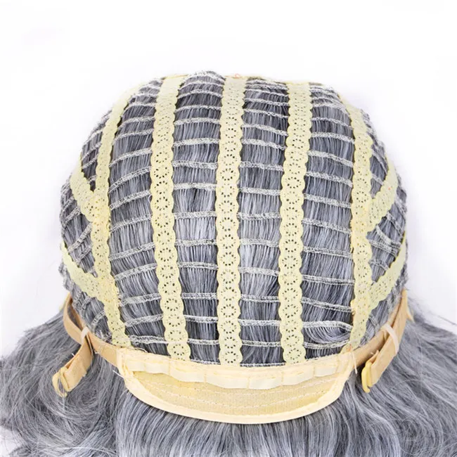 Woodfestival Grand-mère Wig Grey ombre Black Black 9129003