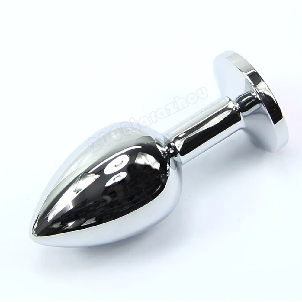 Metal Chromed Butt Plug Anal Insert with Jeweled Stopper for Male Use from Dhgate Anal Toys - price 12.06 Metal Chromed Butt Plug Anal Insert with Jeweled Stopper for Male Use from Dhgate Anal Toys - price 12.06