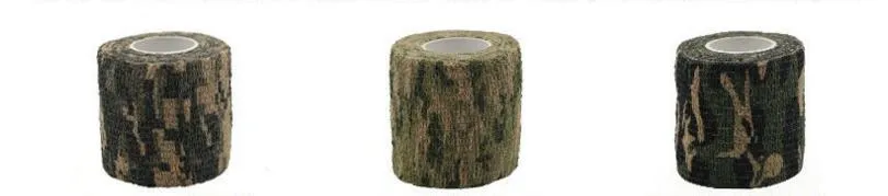 Outdoor Gadgets 5cmx4.5m Army Outdoor Jakt Skytte Verktyg Kamouflage Stealth Tape Vattentät Wrap Durable Ny Ankomst