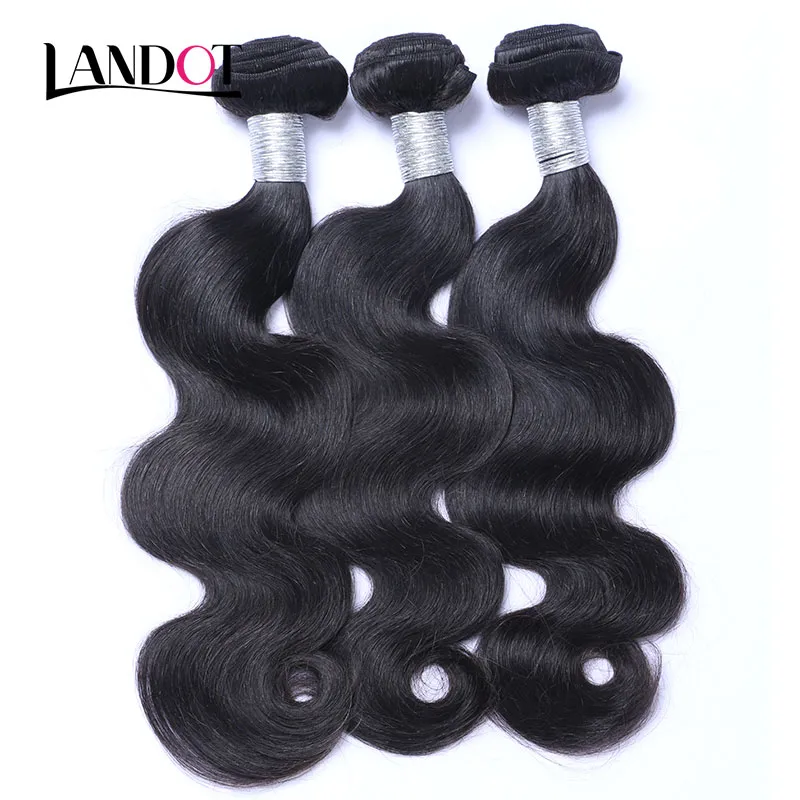 Peruvian Malaysian Indian Cambodian Brasilian Filippino Eurasian Body Wave Virgin Hair Extensions Naturlig färg Remy Human Hair Weave Buntar