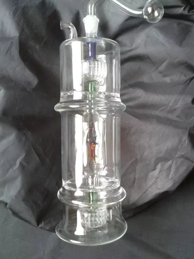 A-016 Altezza Bongglass Klein Recycler Oil Rigs tubo di acqua soffione Perc Bong Glass Pipes Pipe - zucca