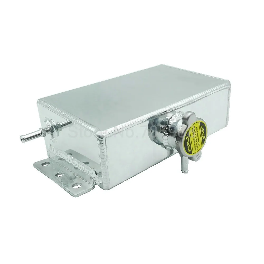 Chrome Aluminum Coolant Expansion Fill Tank Kit For Civic 240SX WRX