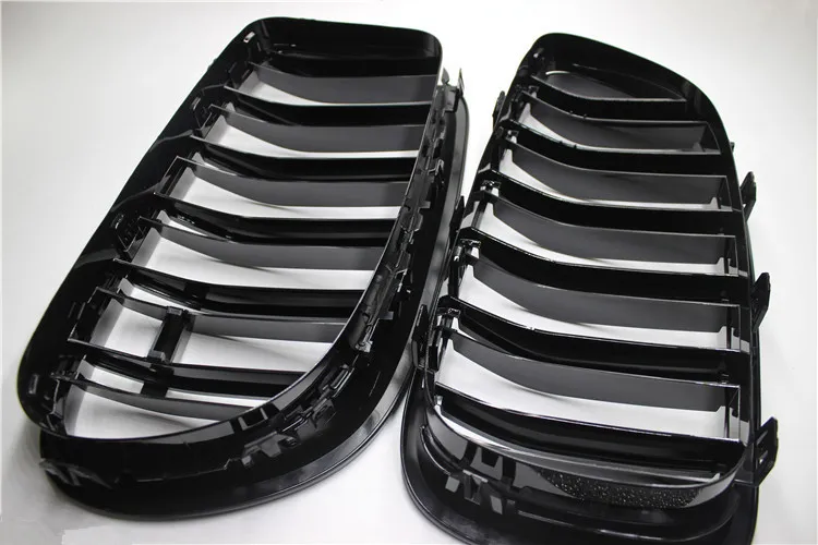 Voor BMW F10 5 Series 520I 523i 525i 530i 535i 20102014 Glanzende zwarte dubbele lat M5 -stijl Front nierrooster Grill hele D108323949