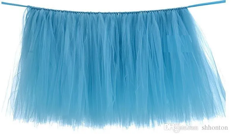 Tutu Table Decoration for Weddings Invitation Birthdays Baby Bridal Showers Parties Tulle Table Skirt WQ19