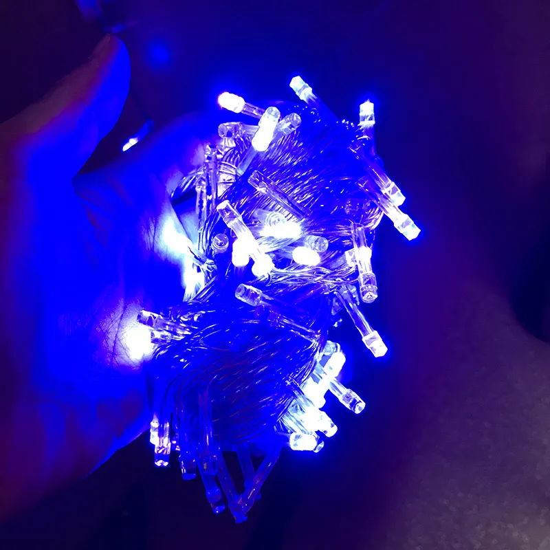 LED Strings Işıkları Denetleyici Renkli RGB Waterpoof Açık Dekor Lambaları 100leds Kapılar için 10m Çimenler Noel Trees7810023