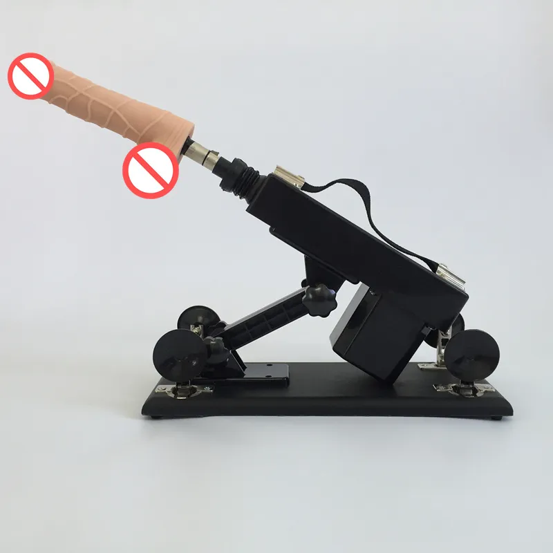 Automatisch seksmachinegeweer met realistische dildo Geslachtsgemeenschap Robot Liefdesmachines 6 cm Intrekbare Vrouwelijke Masturbator Sex Furn8033826