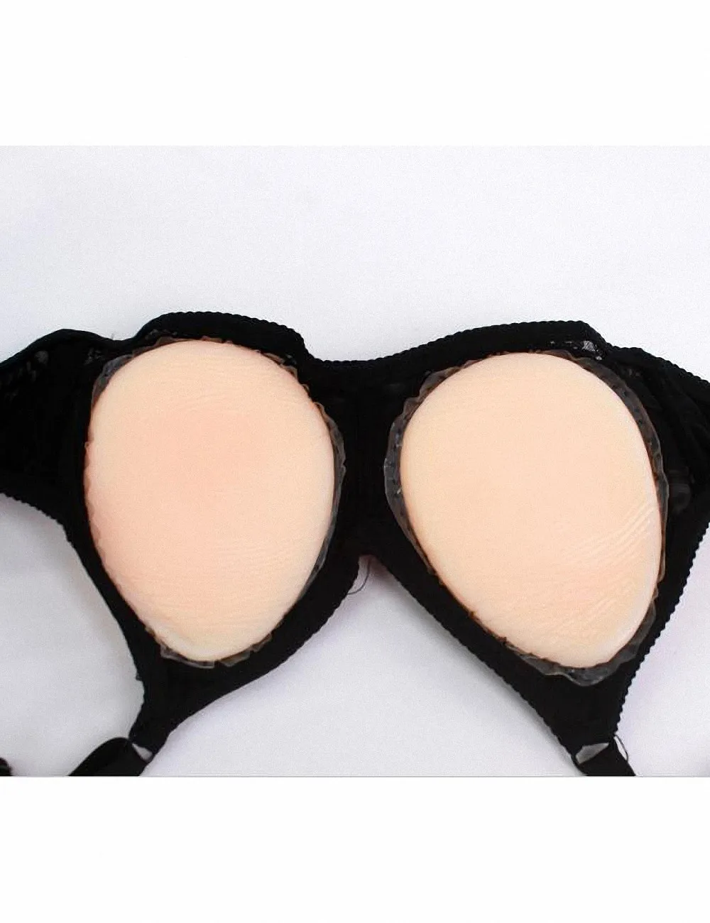 LIZ One Set 1400g E Cup Bra Support Silicone Gel Artificial Breasts Silicone Breast Forms Fake Boobs for Cross Dresser