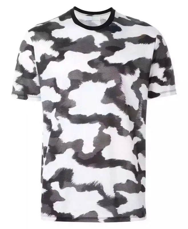 Men Camouflage T-Shirt Camo Male Army Military T Shirt Casual Top Tees Men Tshirts Menswear Cool