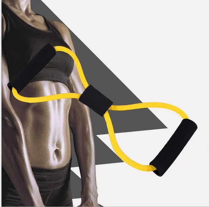 Fit Bandas Resistência Simplifique laço exercício puxada para cima fortalecer os músculos 8 forma de loop bandas do edifício da ferramenta Equipment Body Fitness