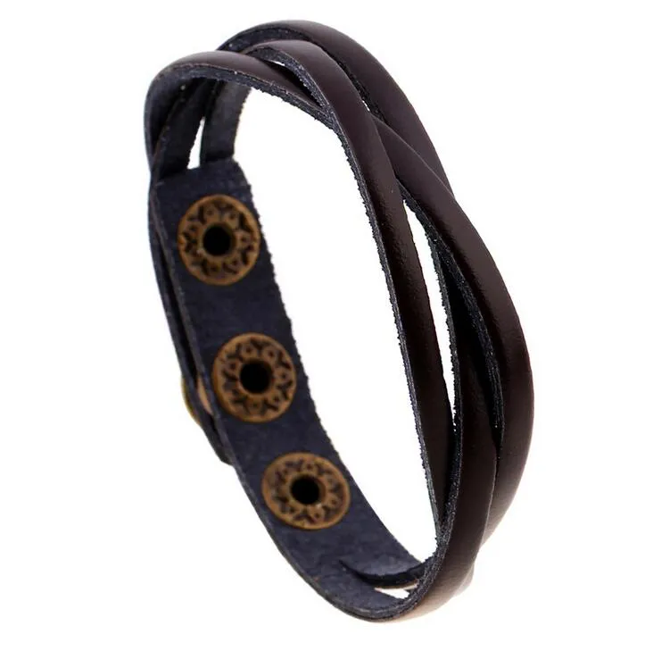 Best gift New braided leather bracelet multi-color optional fashion leather bracelet FB056 a Charm Bracelets