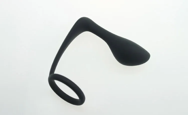 Silicone Male Prostate Stimulation Cock Ring Butt Plug Massager Anal Sex Toys for Men Erotic Products Adult Toy5169597