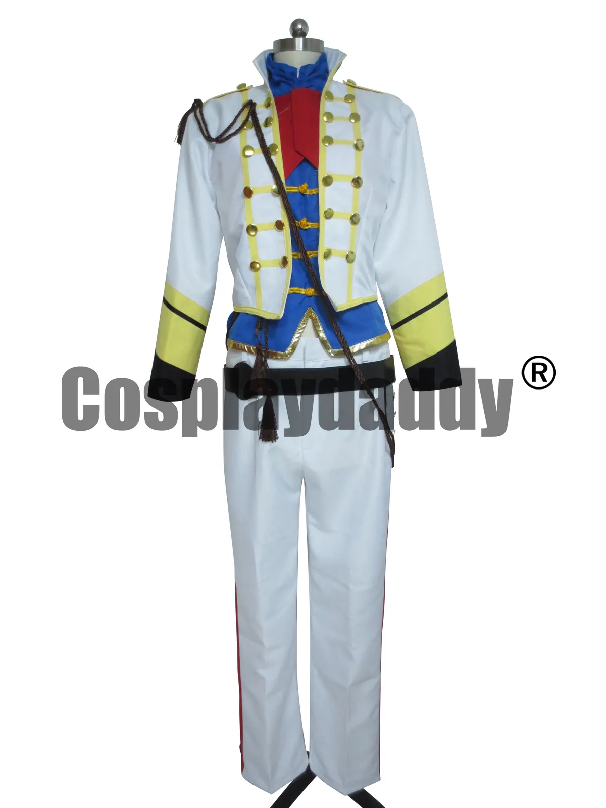 Abito uniforme del costume cosplay di Code Geass Kururugi Suzaku