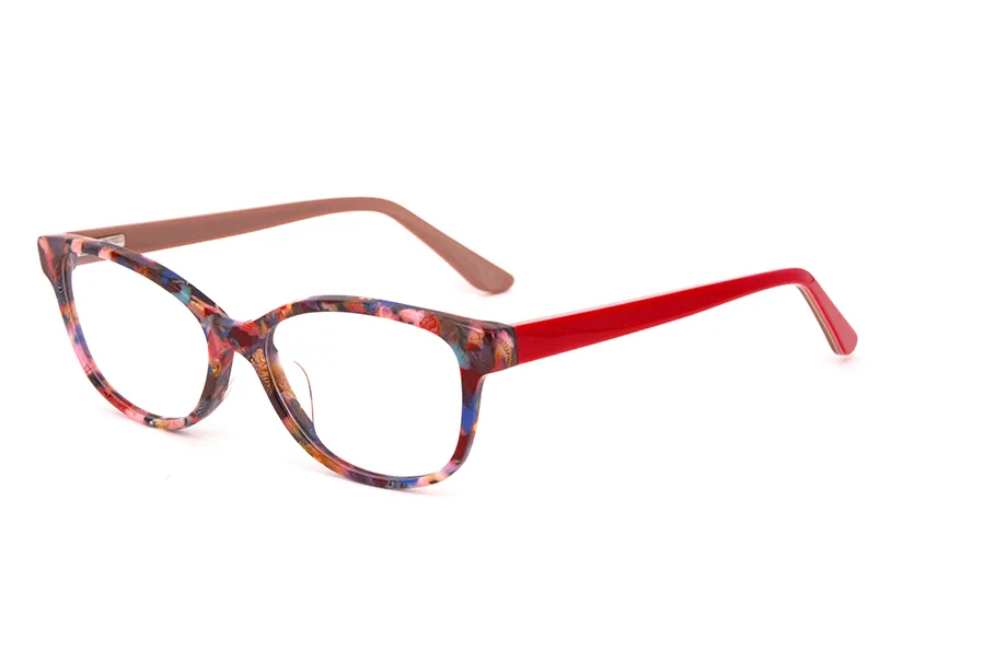 Nouvelle arrivée marque de mode femmes hommes montures de lunettes en acétate ovale populaire monture de lunettes classique avec charnière à ressort plein cadre monture en acétate