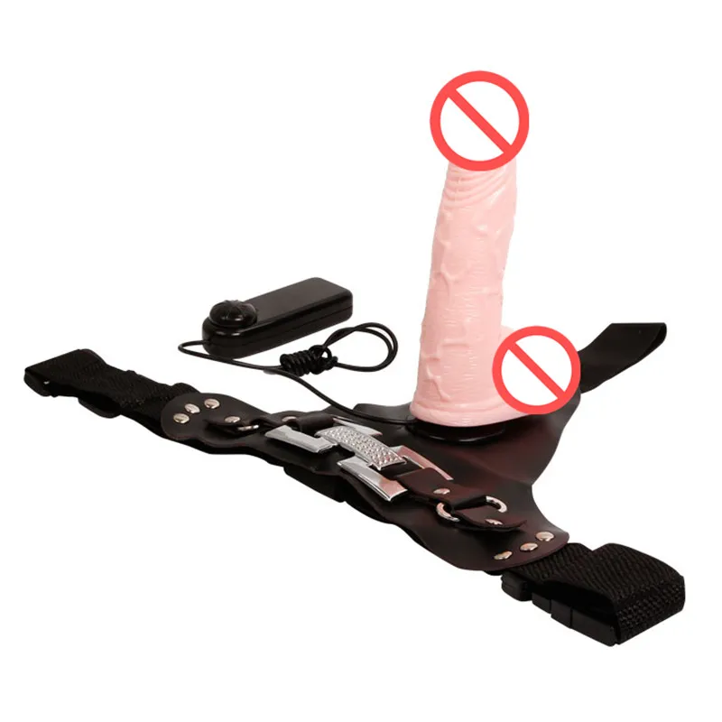 Strapon wibrator wibratora lesbijek wibracyjny relanistyczny pasek penisa na dorosłych płci zabawki dla kobiet dużych dongs