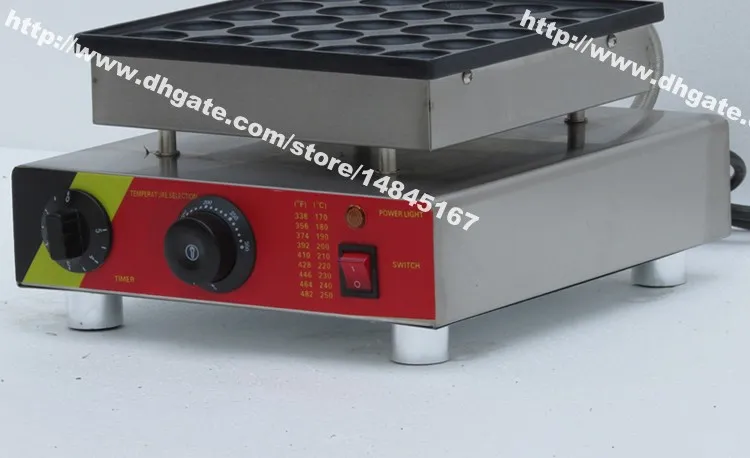 25 Holes Stainless Steel Non Stick 110v 220v Electric Mini Dutch Pancake Poffertjes Machine Maker Baker