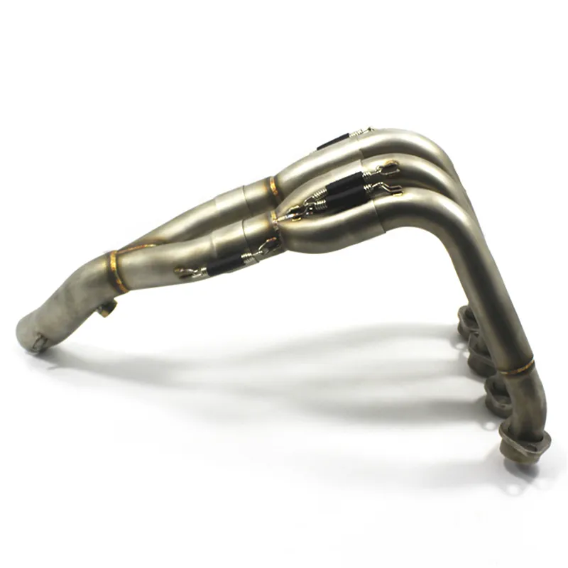 Tubo dianteiro TKOSM Para Yamaha 2008 2010 2013 2014 2015 YZF R6 Escapes de escape Tubos Cabeçotes 06 08 10 13 14 15 16 Aço Inoxidável