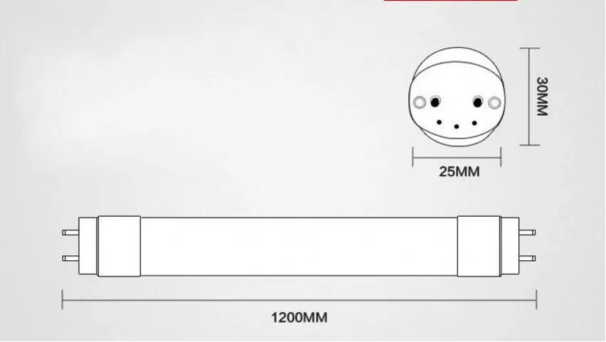 22W / 120LED 120cm 4 피트 T8 LED 튜브 빛 1.2 m 높은 밝기 2835 SMD AC85-265V led 전구 화이트 / 쿨 화이트 / 웜 화이트