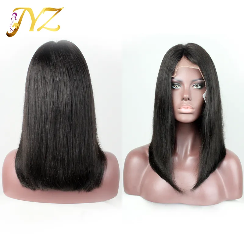 Full lace wig Bob wig Swiss Lace Front Wig Natural Color Bob Straight Front Peruvian Full Lace Wigs56675372457543
