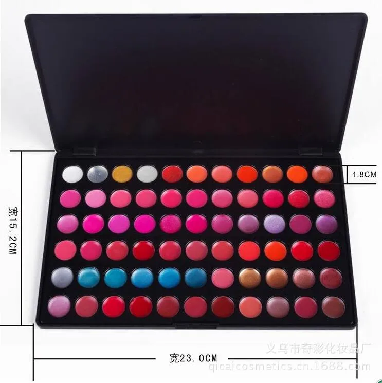 Professionell Lip Gloss Matte Flytande läppstift Vattentät Lipgloss Makeup Palette Långvarig Fuktgivande Sexiga Kvinnor