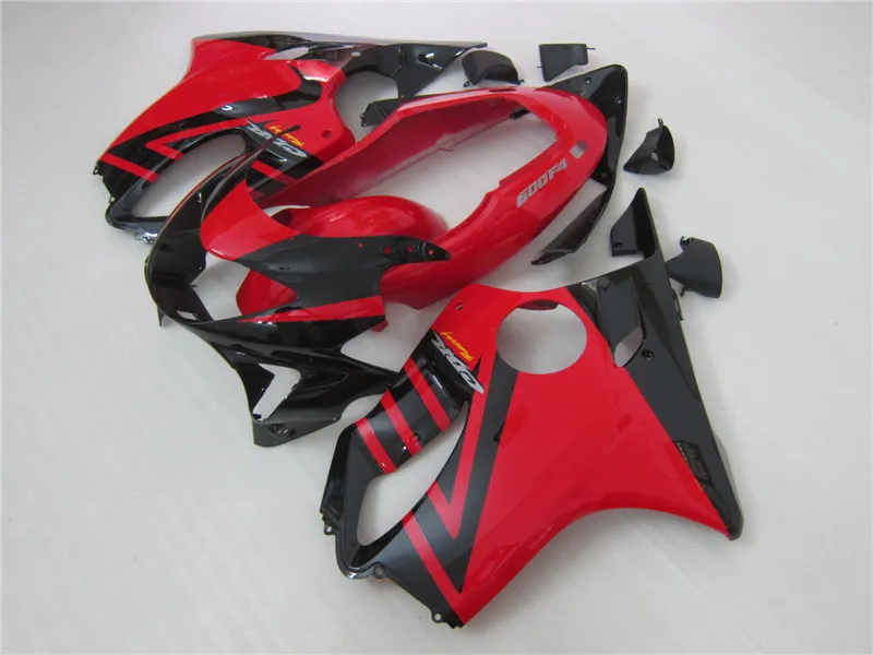 100% fit Injection fairing kits for Honda CBR600 F4 1999 2000 red black aftermarket body fairings set CBR 600 F4 99 00